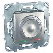 Терморегулятор Unica для теплых полов с датчиком пола SE Unica Top, алюминий