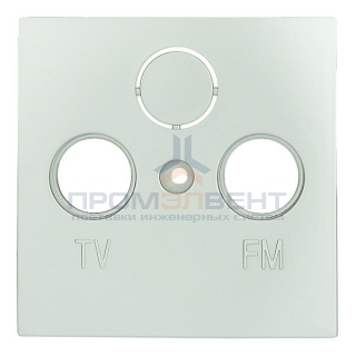 Накладка розетки TV+FM+SAT 2(3)  (серебристый металлик) LK60