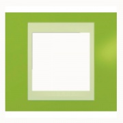 Рамка Unica хамелеон 1 пост фисташковый/бежевая