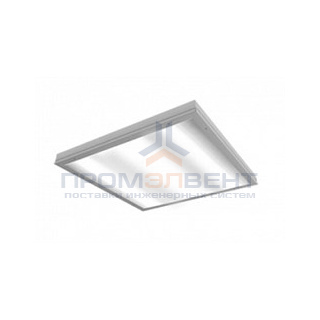 Светодиодный светильник "ВАРТОН" медицинский встраиваемый 595*595*55мм с защитным силикатным стеклом 36 ВТ 6500К класс защиты IP54