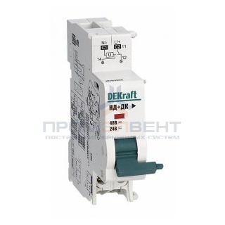 Независимый расцепитель DEKraft НД-101 c допконтактом 24-48В AC/DC для ВА-101