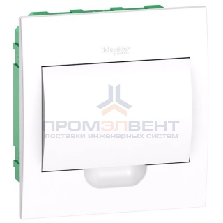 Бокс встраиваемый Schneider Electric Easy9 на 8 модулей с белой дверью с клемниками N+PE