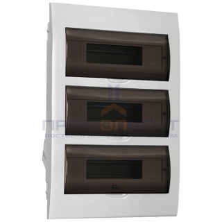 Бокс ЩРВ-П-36 на 36 модулей встраиваемый пластиковый с прозрачной дверкой IP40 ИЭК